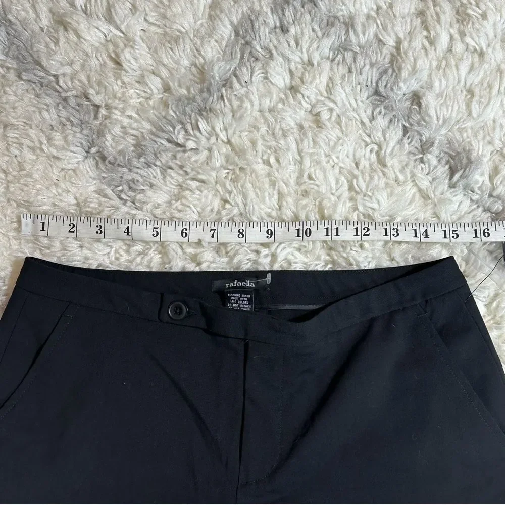Rafaella Elegant Black Flare Trousers